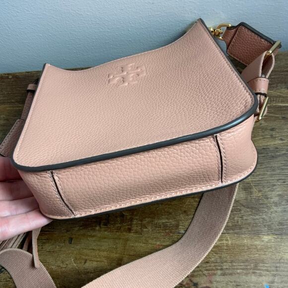 Tory Burch Thea Pink Moon Web Shoulder Bag Crossbody Purse Messenger - Picture 6 of 6